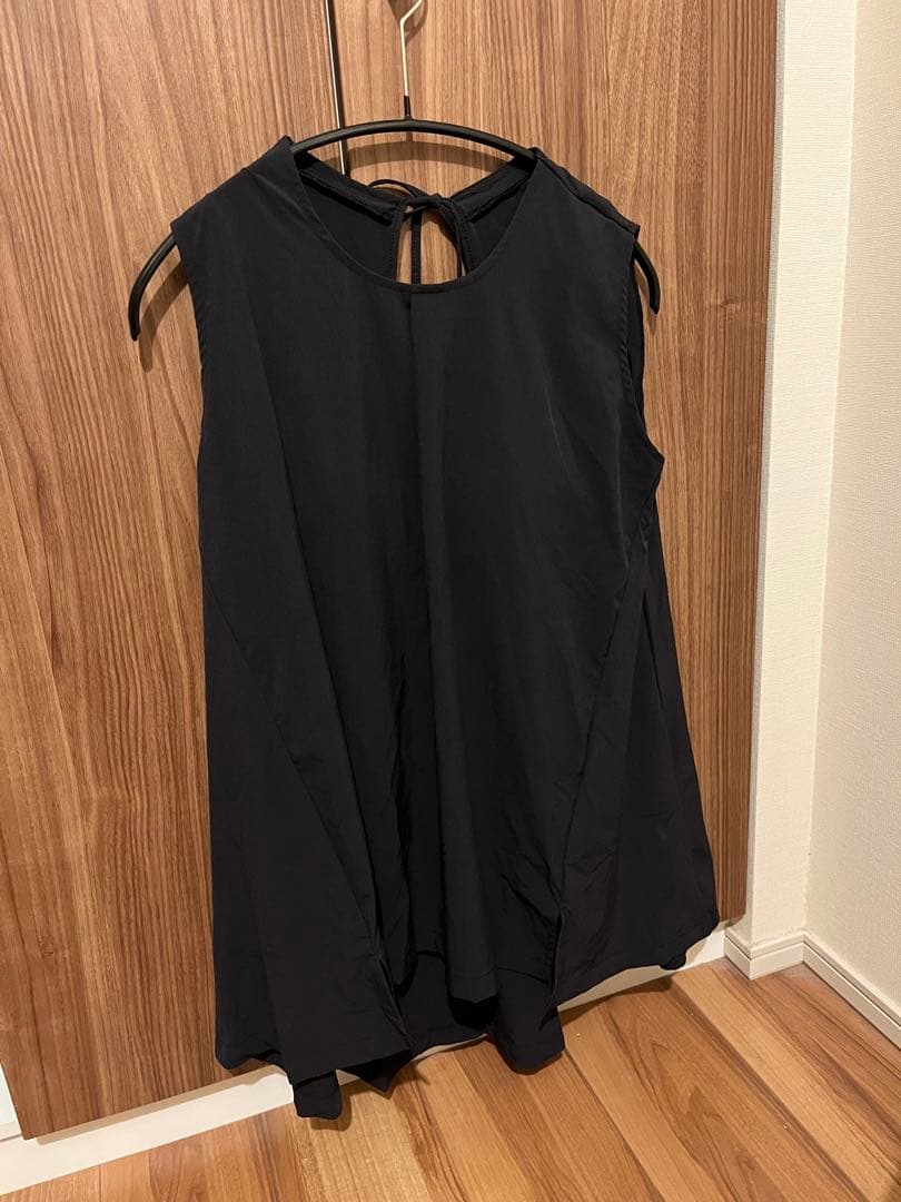 machattスイムウェア水着フレアタンクスタイル黒インナーパンツ付き