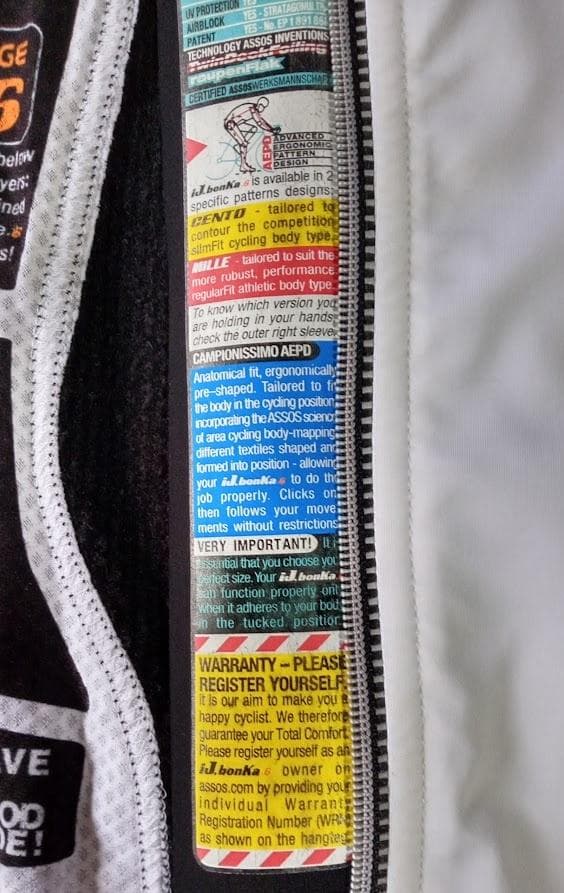 ASSOS iJ.bonka.6 Mille　アソス　ボンカジャケット　超美品