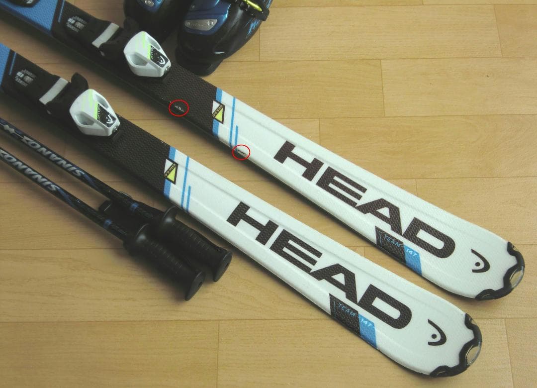 ■1月限定■送料無料■HEAD■ジュニア用スキーセット■147/25■WAX済■