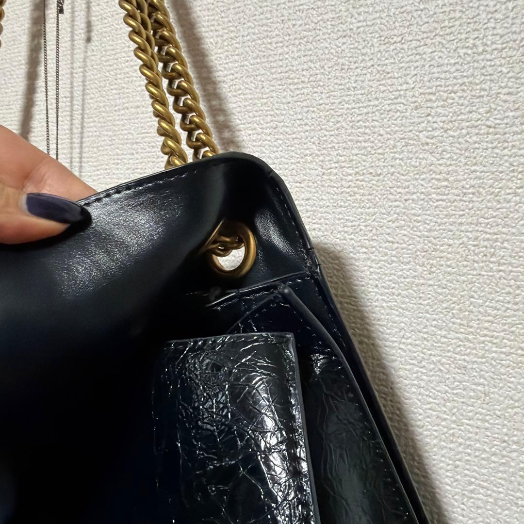 バレンシアガスタイル　ショルダーバッグ CRUSH チェーン