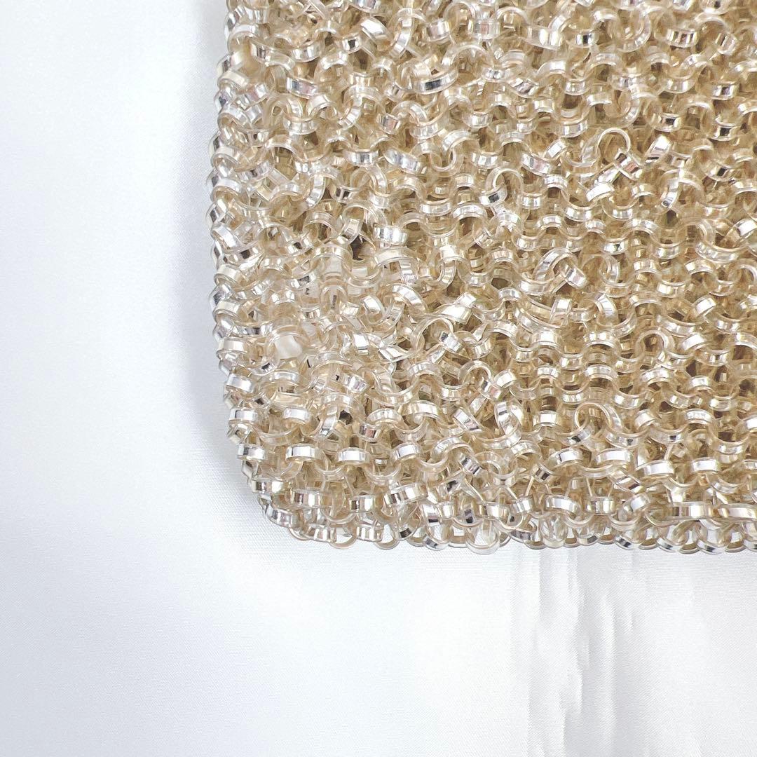 美品✨アンテプリマ スタンダードスクエア ミニ シルバーゴールド チェーン付