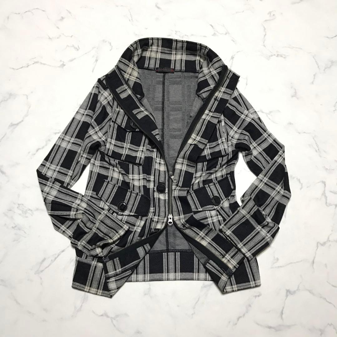 PUNK Y2K tartan check jacket 00s 平成