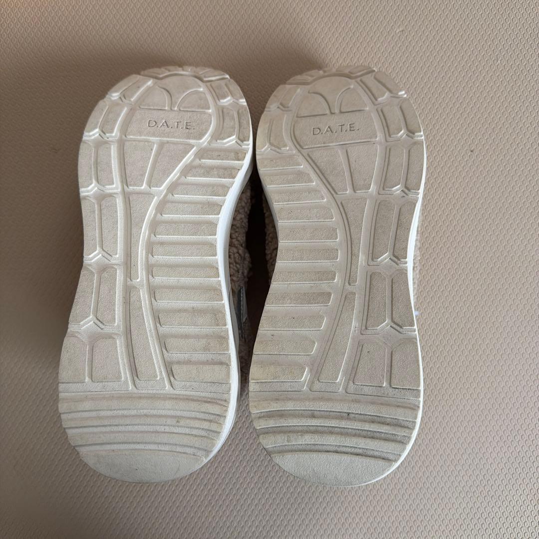 DATE ファー素材 厚底スニーカー 37