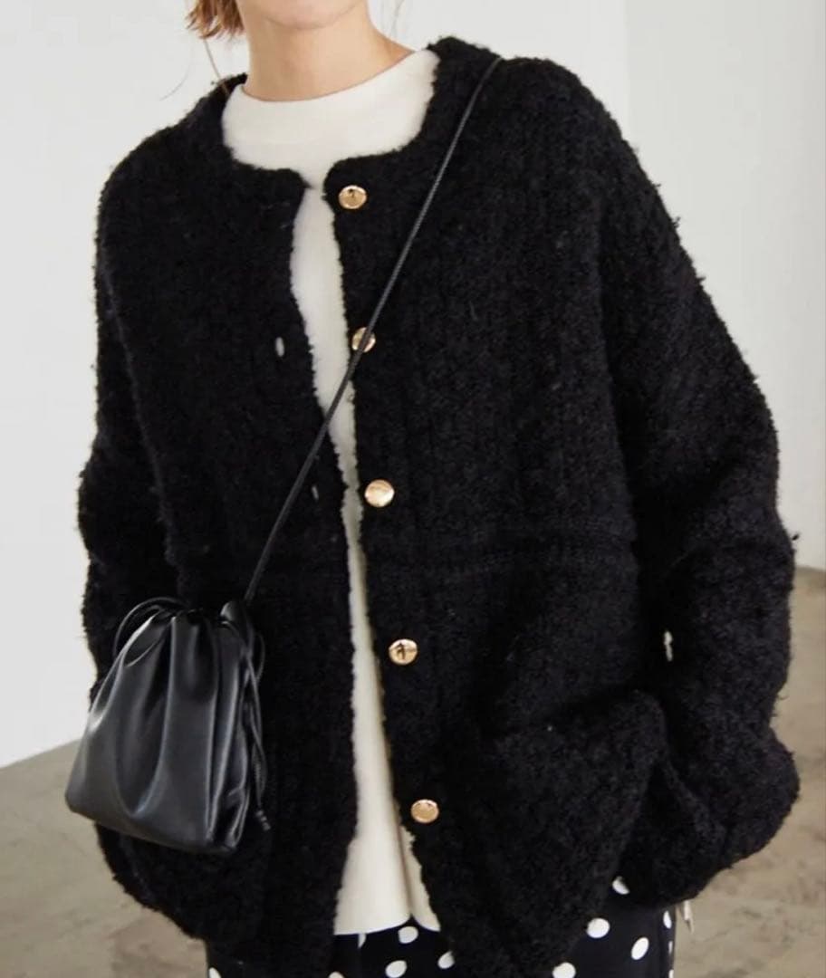 ⭐︎美品⭐︎ スローブイエナ ツィーディジャケット 金ボタン ニコちゃんボタン