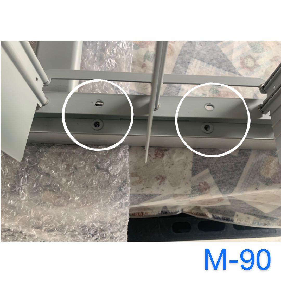 アルミ製 エアコン室外機カバー排気ルーバー方向可調整M、色ライトグレー