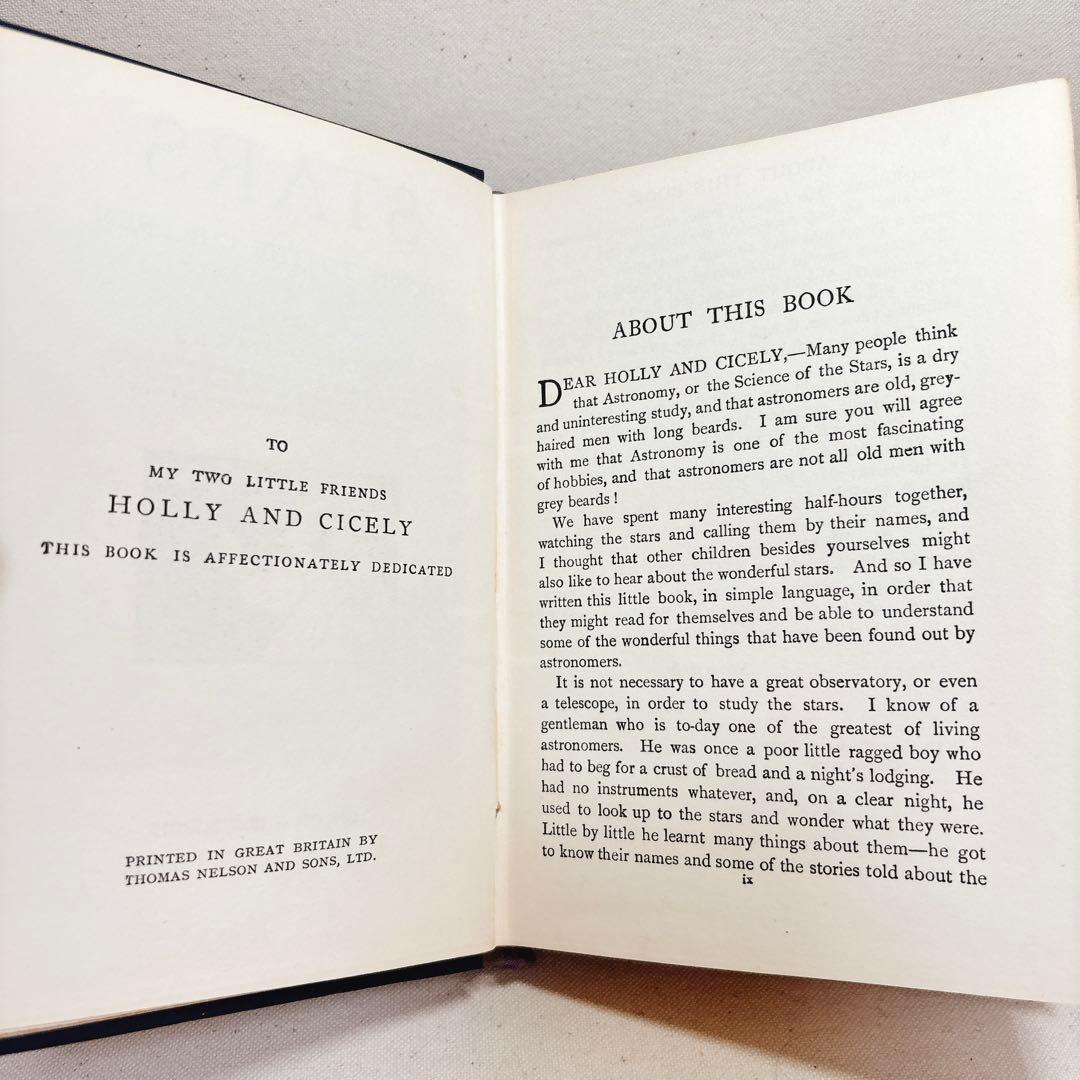 洋書◆ 星の図鑑　星座　STARS　天文書　イギリス　古書 1910年