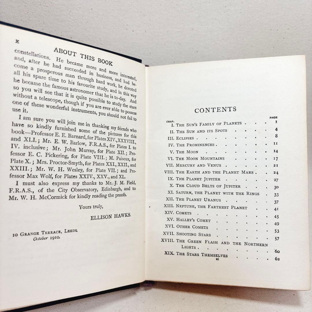 洋書◆ 星の図鑑　星座　STARS　天文書　イギリス　古書 1910年