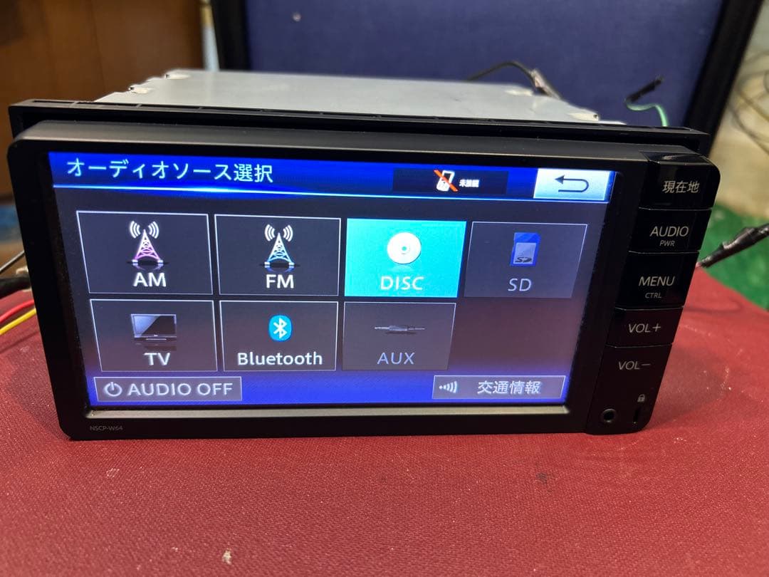 美品トヨタメモリーナビ　bluetoothオーディオ/TV/CD