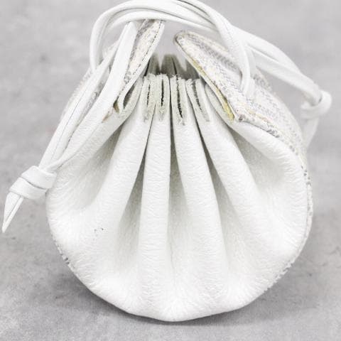 ▲GOYARD 巾着 ポーチ ミニ ゴヤール ケース チャーム ホワイト