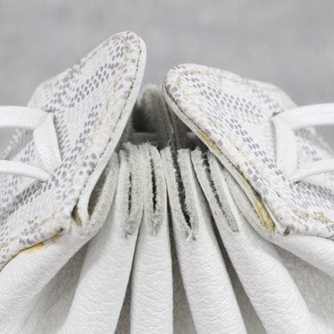 ▲GOYARD 巾着 ポーチ ミニ ゴヤール ケース チャーム ホワイト