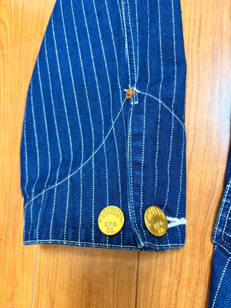 フェローズ レイルロードジャケット ウォバッシュストライプカバーオール 40