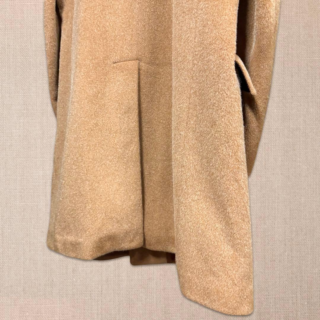 60s-70s MADE IN ITALY ウールモヘアダブルブレストコート