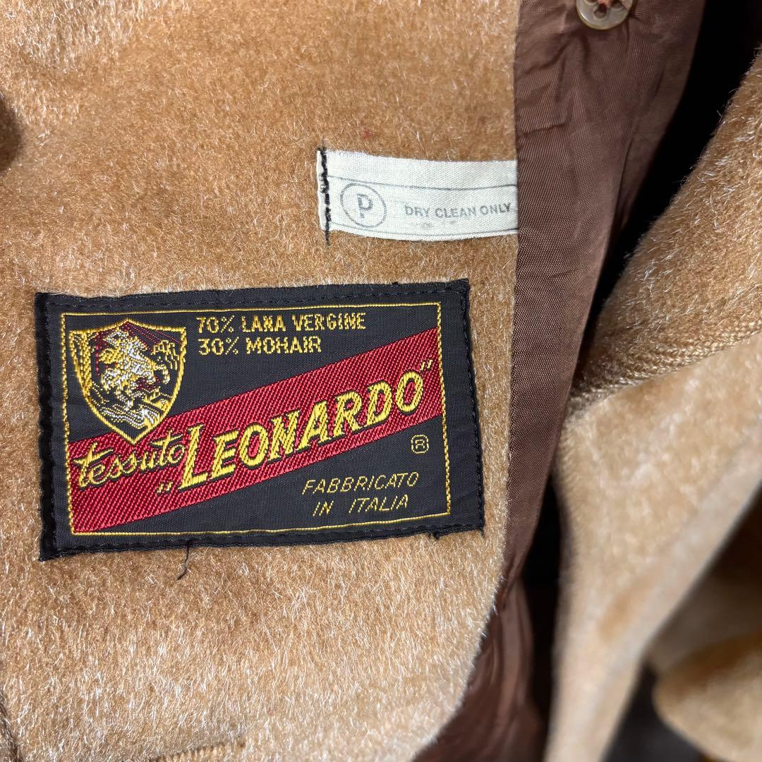 60s-70s MADE IN ITALY ウールモヘアダブルブレストコート