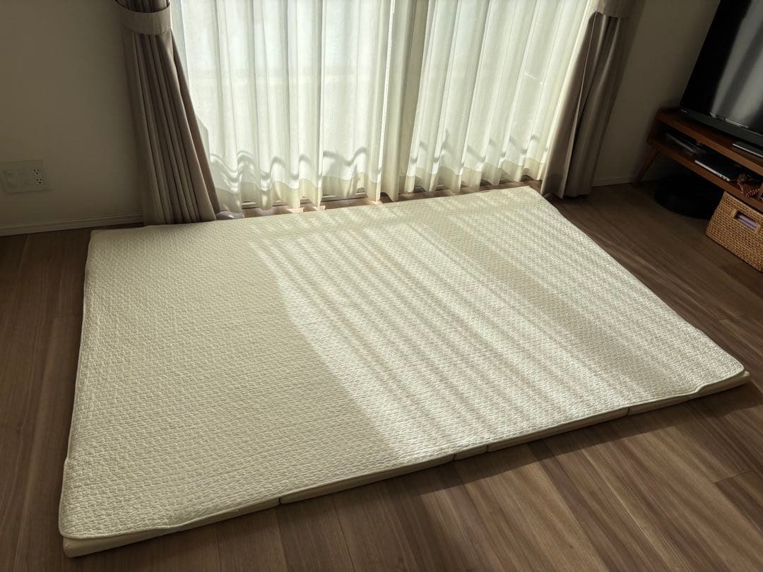 popomi 抗菌プレイマットCLEAN 140×200cm ベージュ