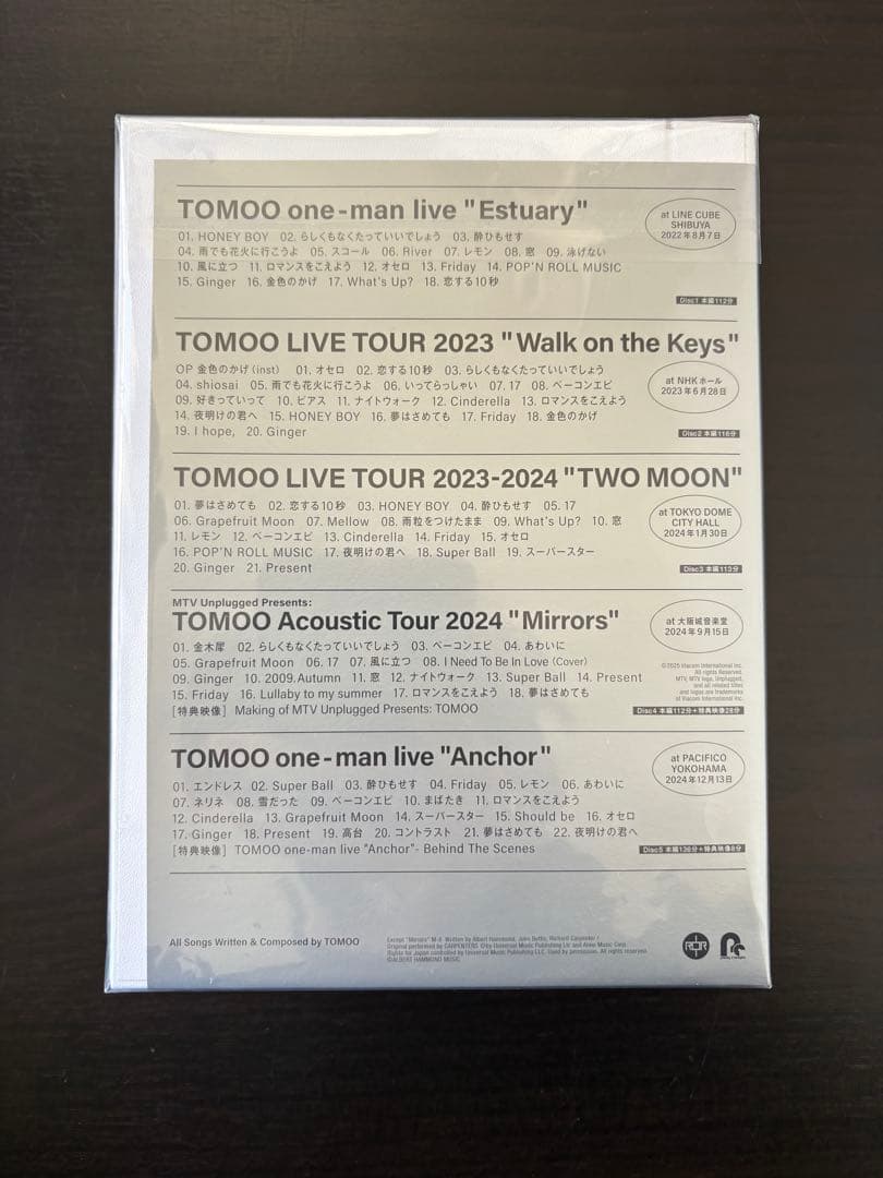 TOMOO LIVE BOX 2022-2024 数量限定生産 Blu-ray