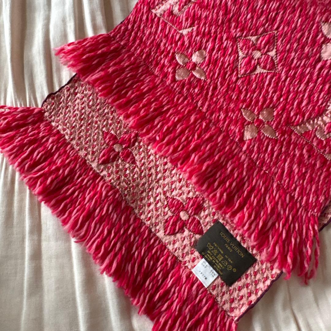 ルイヴィトン マフラー エシャルプロゴマニア ローズ ピンクミックスM78706