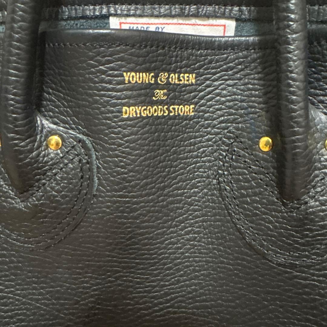 美品　YOUNG & OLSEN ブラックトートバッグ