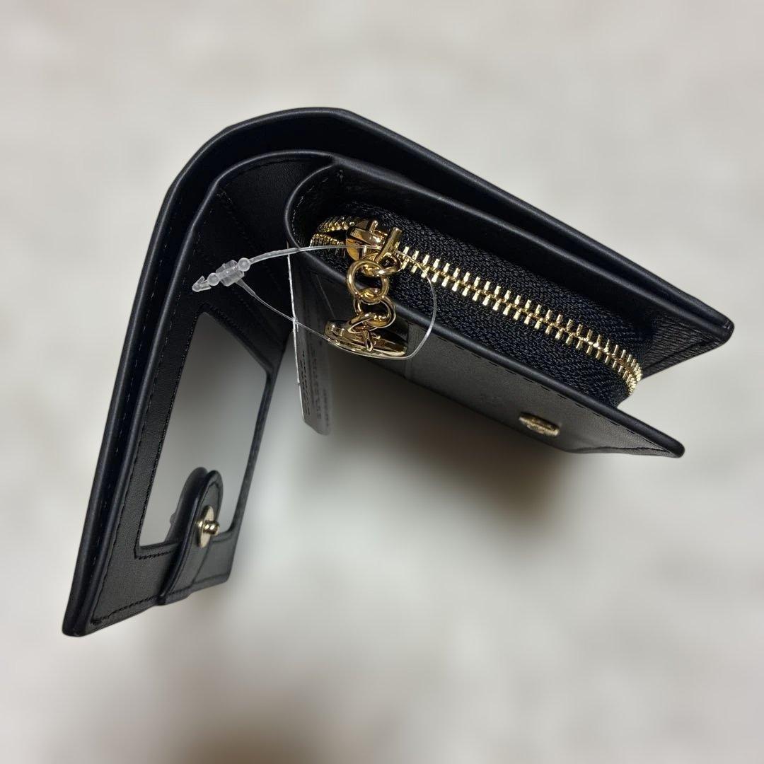 限定sale【未使用】COACH コーチ　スナップウォレット　ミニ財布　黒