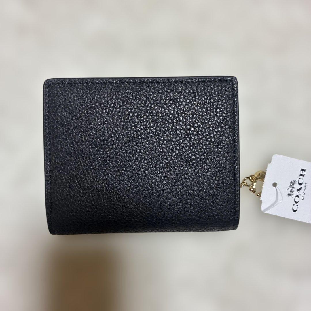 限定sale【未使用】COACH コーチ　スナップウォレット　ミニ財布　黒