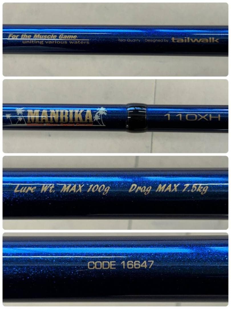 ★美品★ショアジグ＆ビッグショアゲームtailwalk MANBIKA110XH