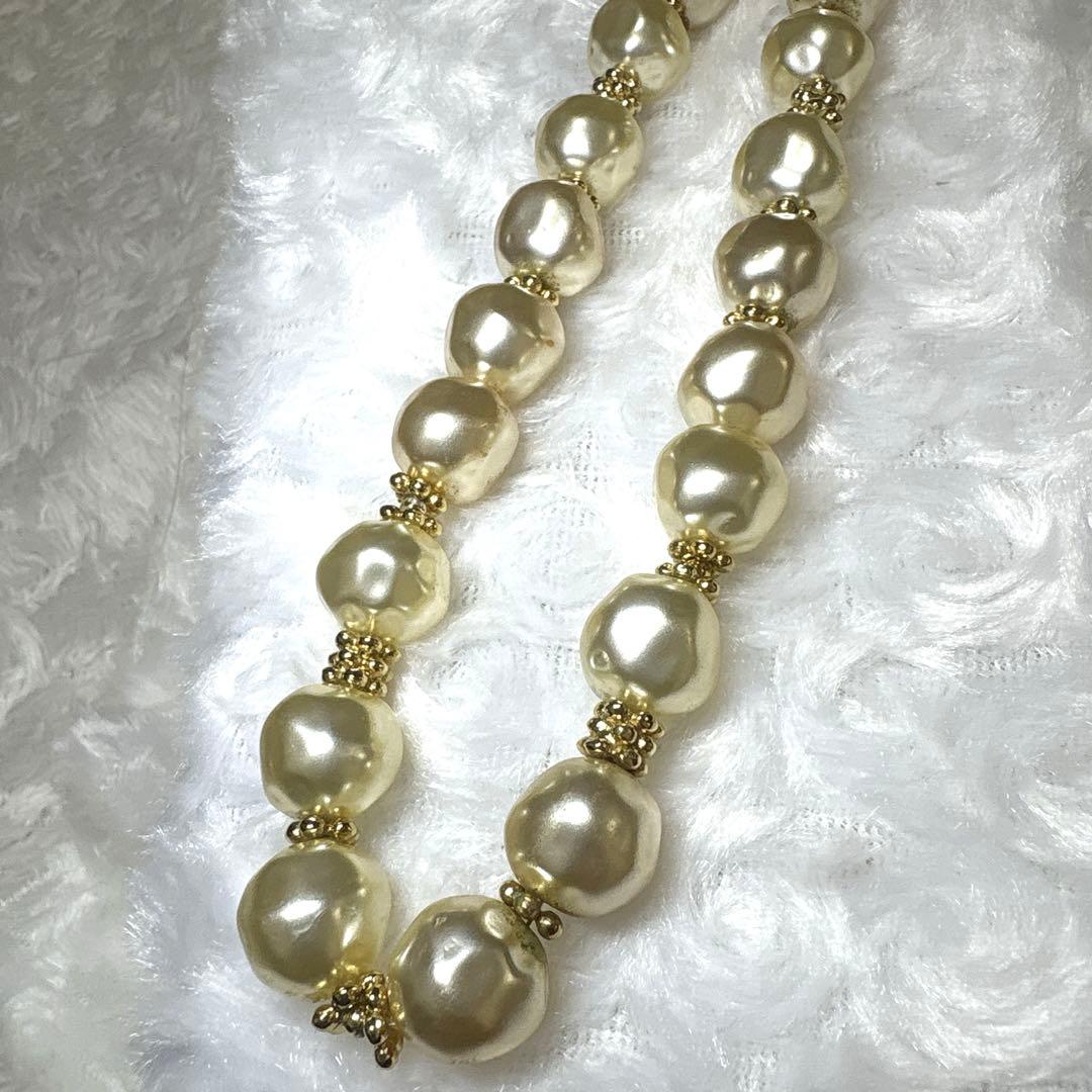 Dior クリスチャンディオール　パールネックレス（14.09mm）　保管袋付