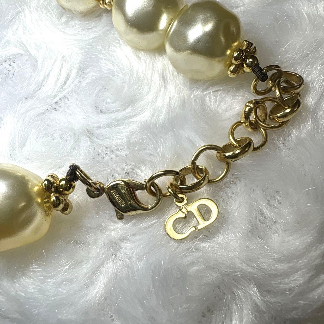 Dior クリスチャンディオール　パールネックレス（14.09mm）　保管袋付