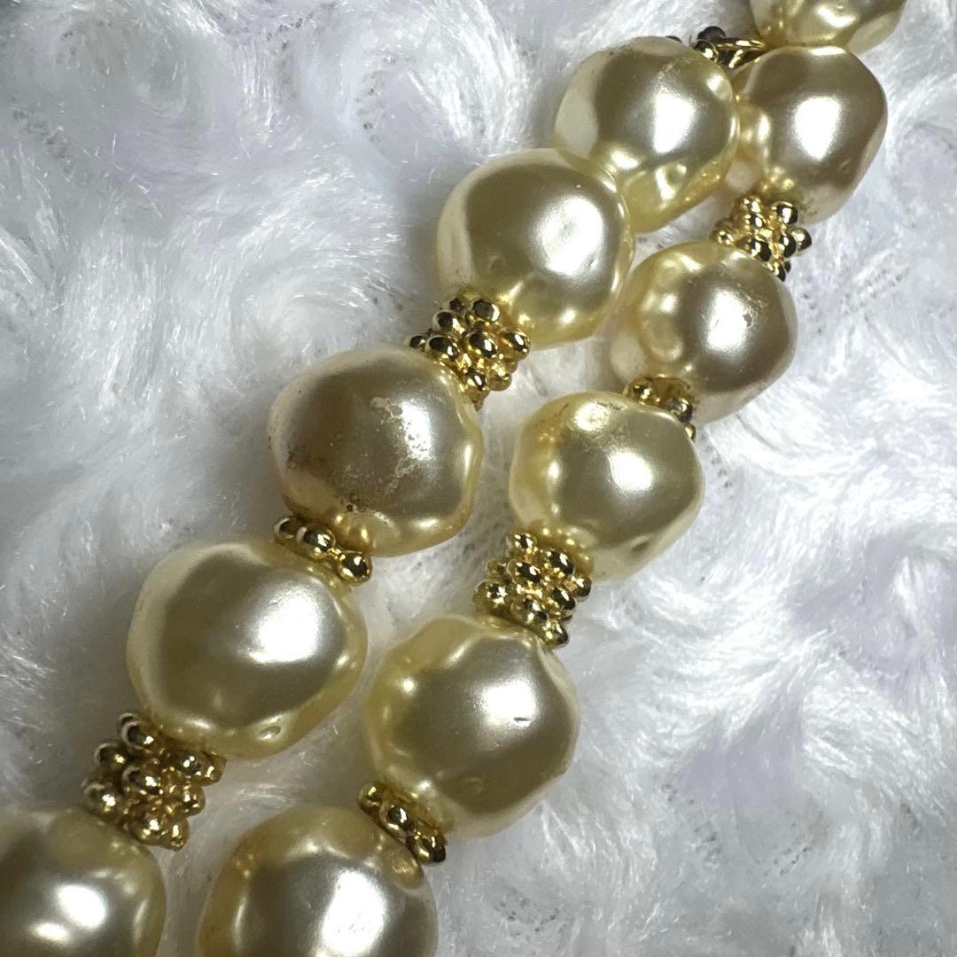 Dior クリスチャンディオール　パールネックレス（14.09mm）　保管袋付