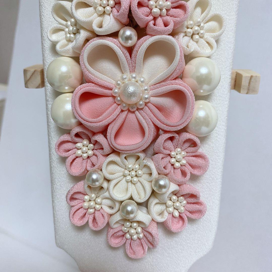 花束のような羽子板　つまみ細工　初正月　初節句　ハンドメイド　ひな祭り