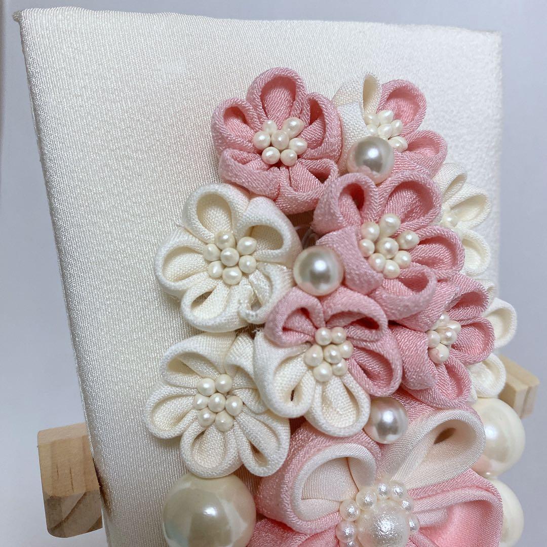 花束のような羽子板　つまみ細工　初正月　初節句　ハンドメイド　ひな祭り