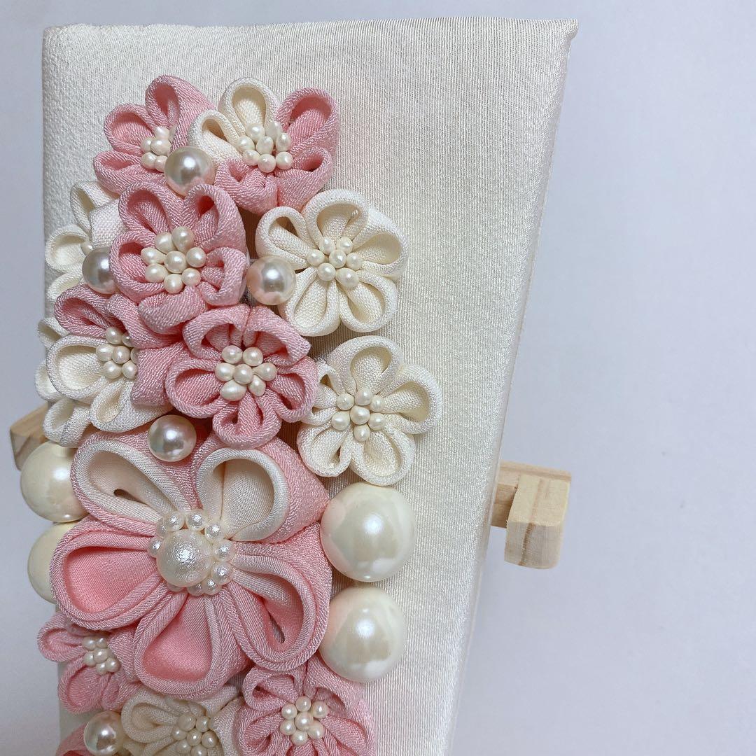 花束のような羽子板　つまみ細工　初正月　初節句　ハンドメイド　ひな祭り