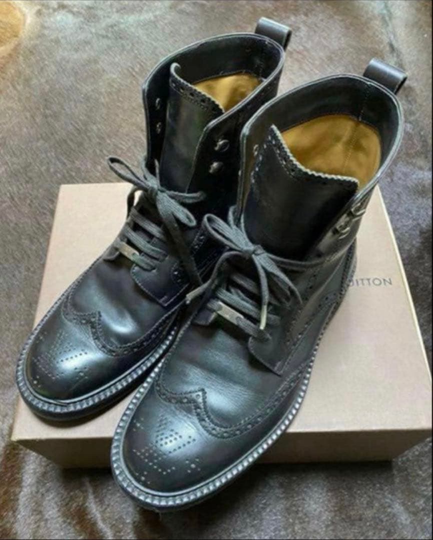 美品　ルイヴィトン louis vuitton ブーツ　シューズ　革靴