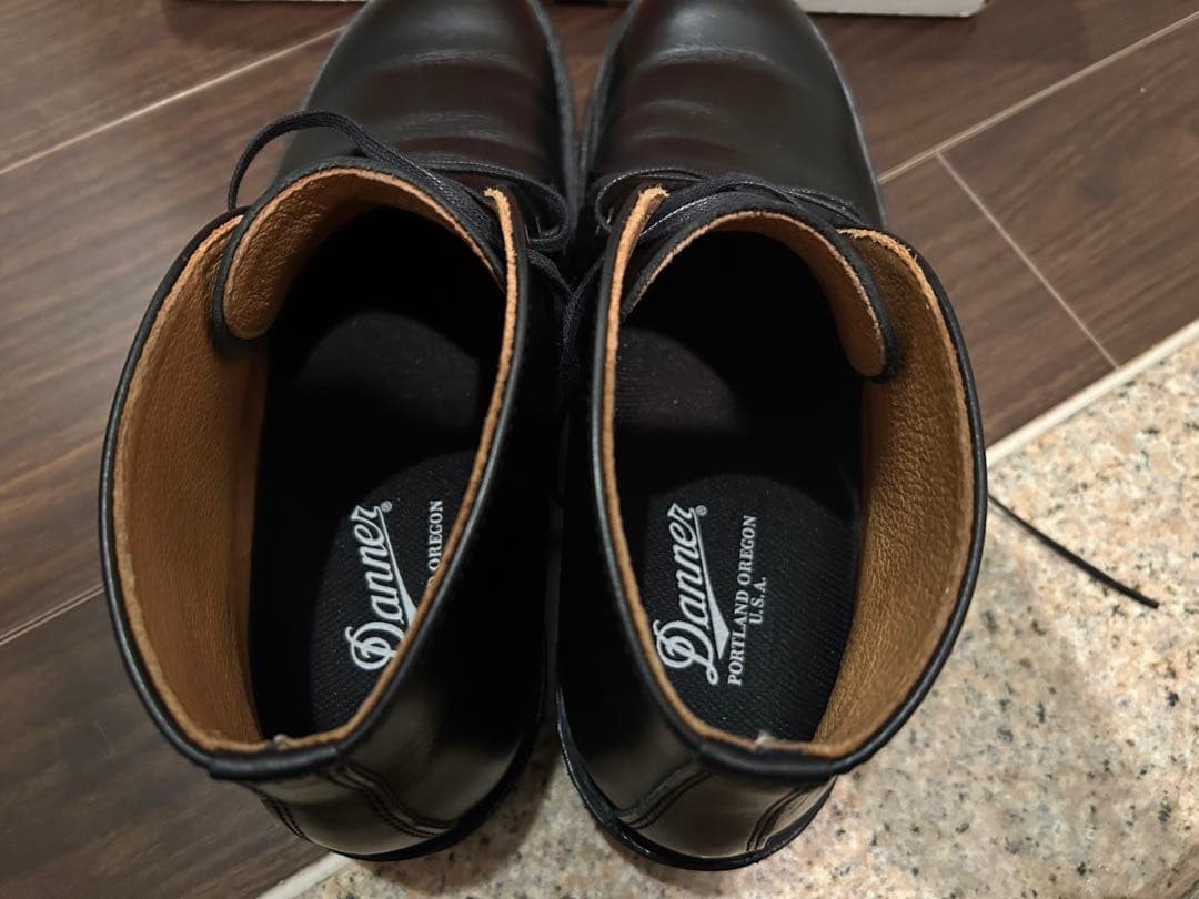 最終値下げ　Danner チャッカブーツ 24.5 レザー 黒 チャカブーツ