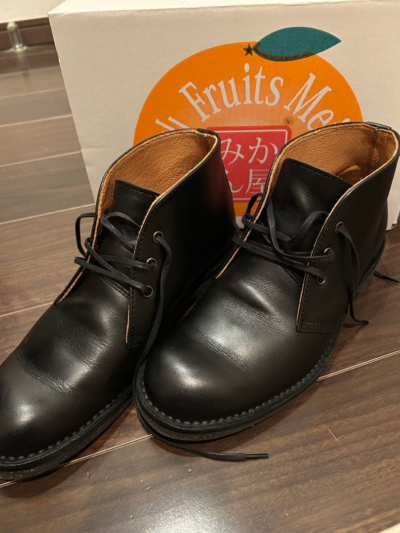 最終値下げ　Danner チャッカブーツ 24.5 レザー 黒 チャカブーツ