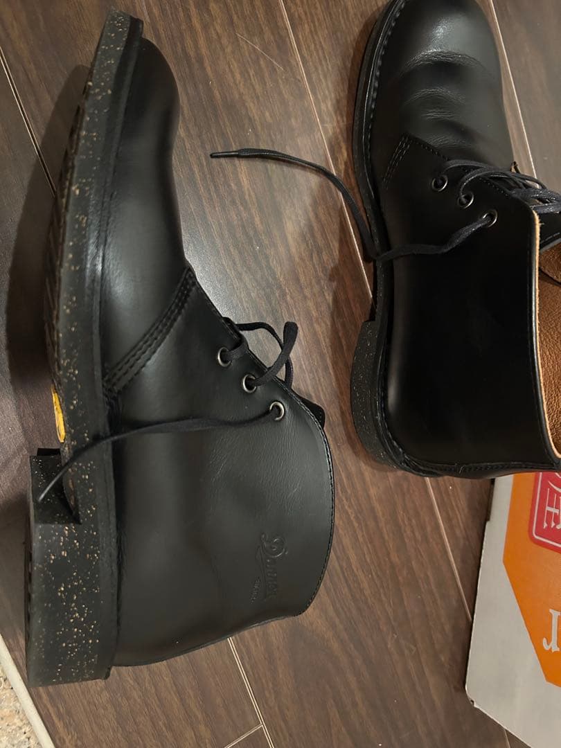 最終値下げ　Danner チャッカブーツ 24.5 レザー 黒 チャカブーツ