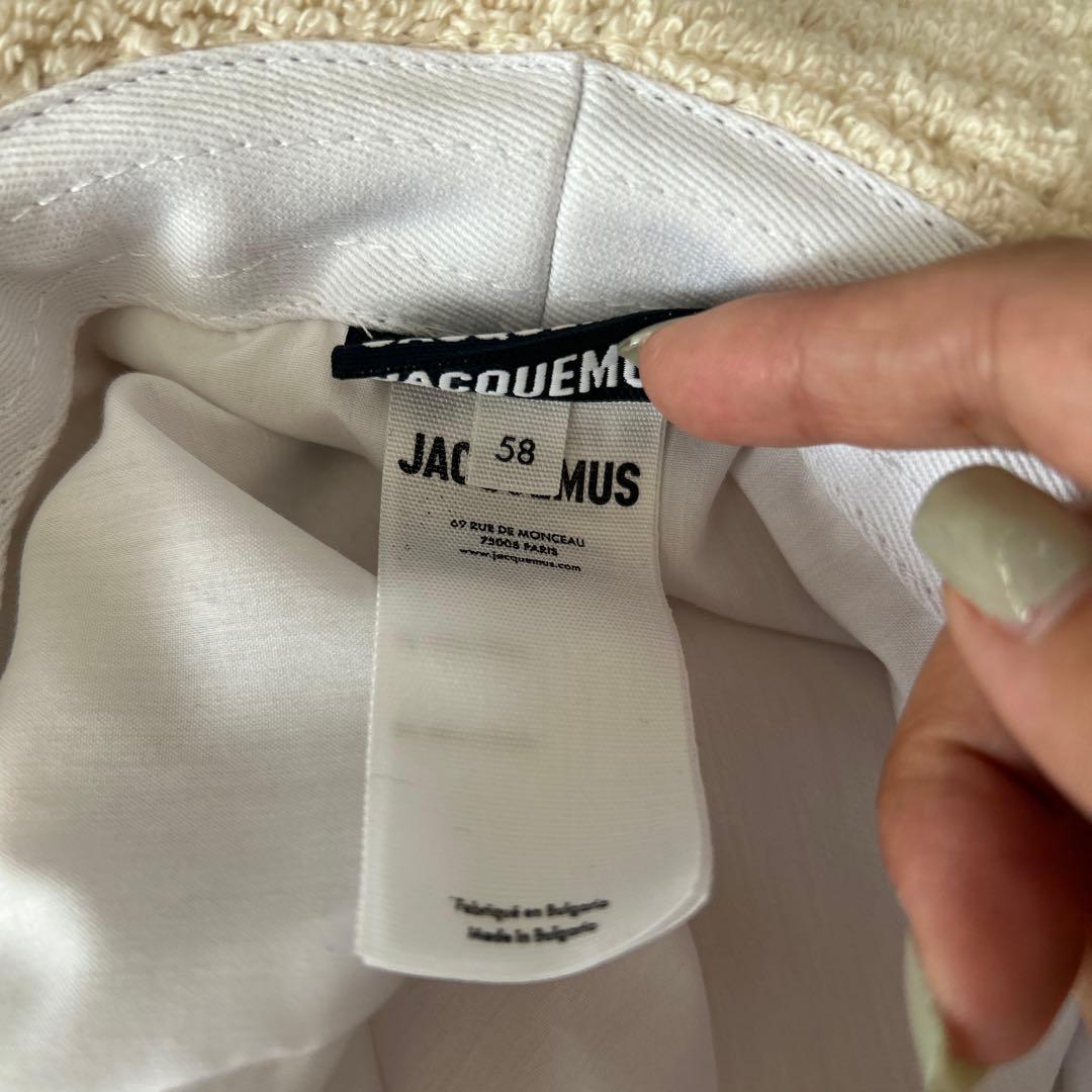 JACQUEMUS ハット★白色パイル地