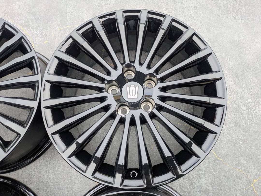 【美品 トヨタ 210系 クラウンマジェスタ 純正 18インチ ブラック 4本】