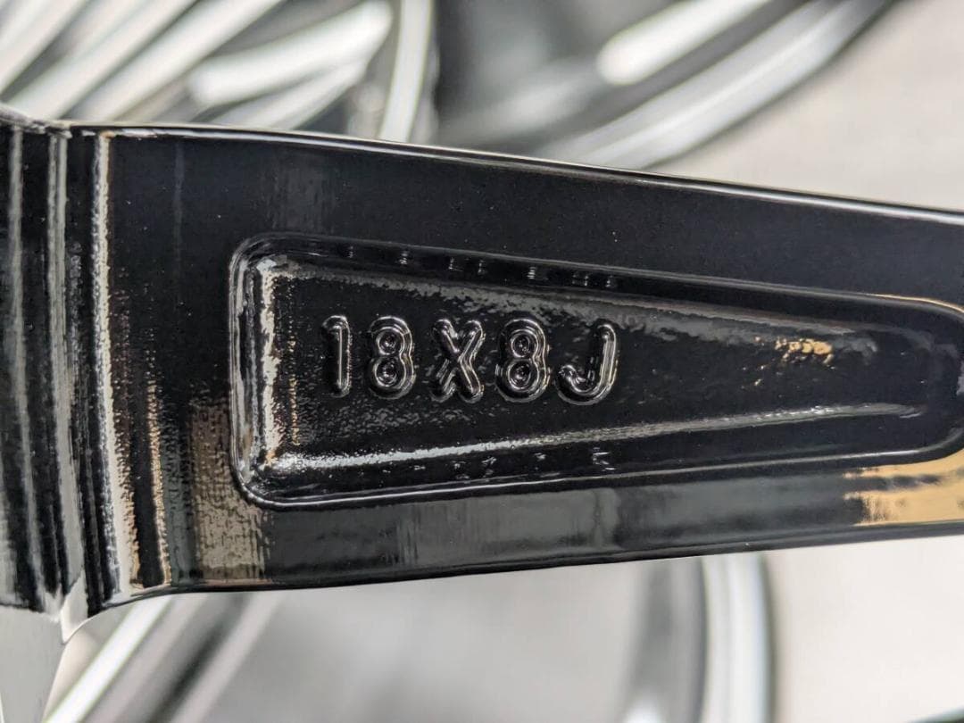 【美品 トヨタ 210系 クラウンマジェスタ 純正 18インチ ブラック 4本】