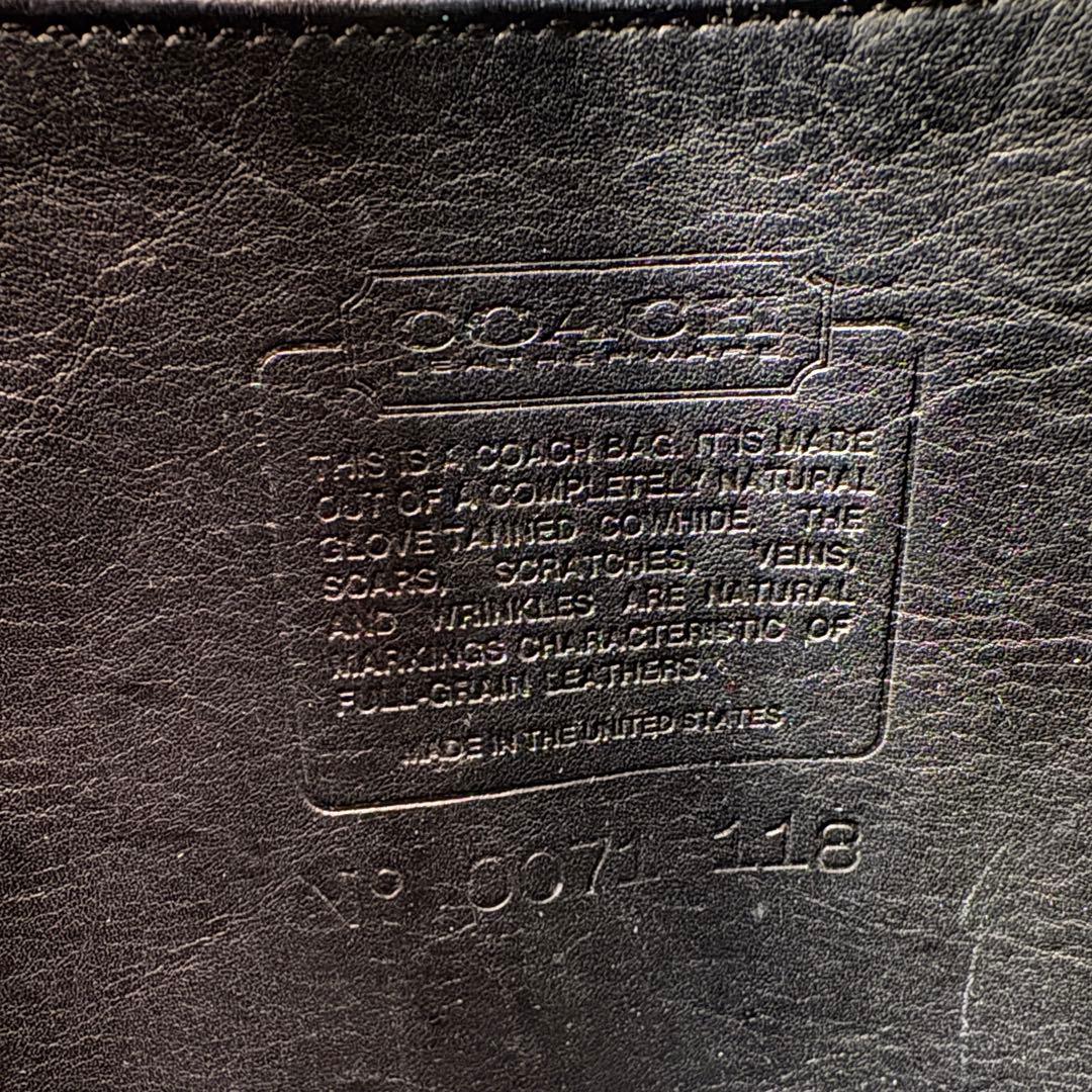 オールドコーチ　ショルダーバッグ　巾着　ブラック　vintagecoach.