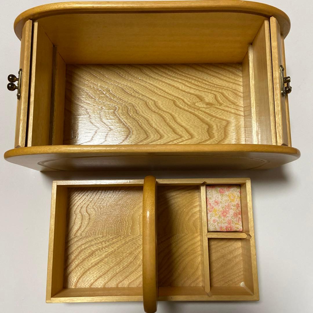 昭和レトロ【　Ｇ-Wood ソーイングボックス　】