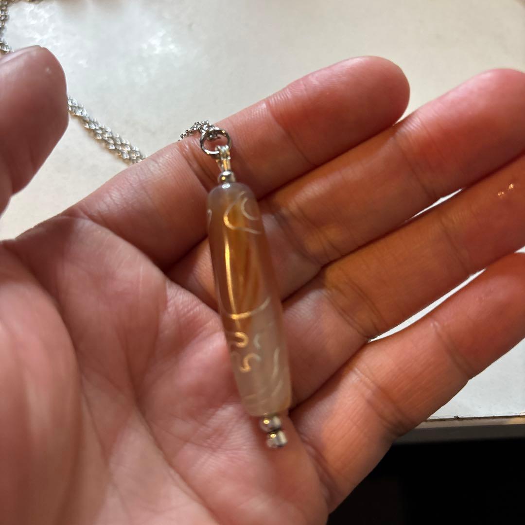 珍しい！朱砂銅銀龍神天珠たー！綺麗！見たことない！