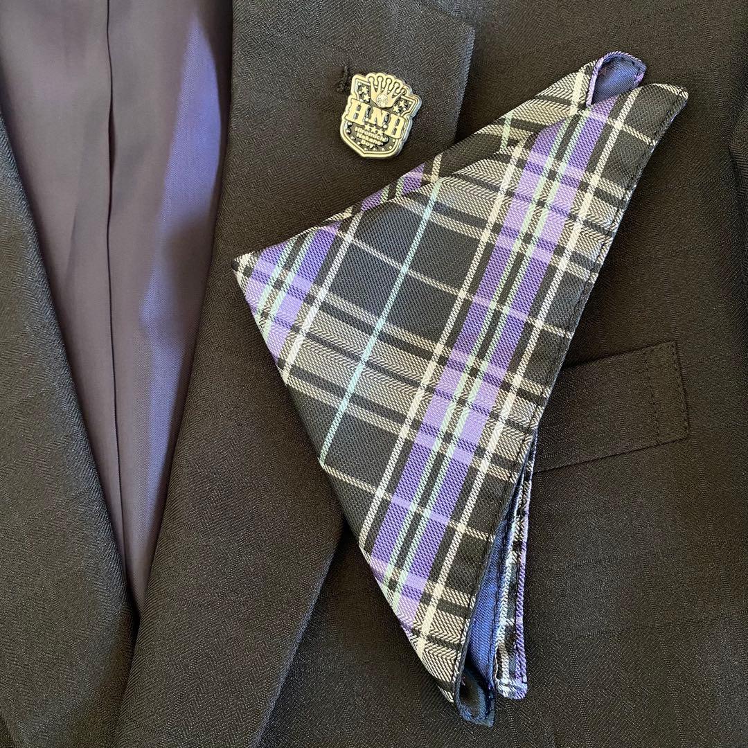 【未使用に近い】ヒロミチナカノ　フォーマル6点セット　160cm 黒　しつけ糸有