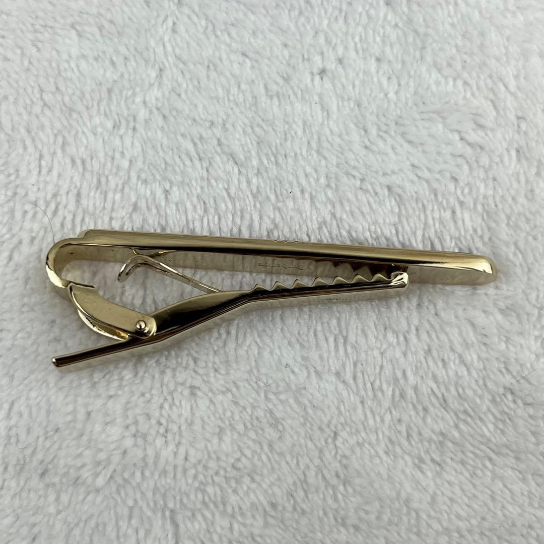 【美品】バーバリー ネクタイピン カフス セット ブラウン ゴールド ホースロゴ