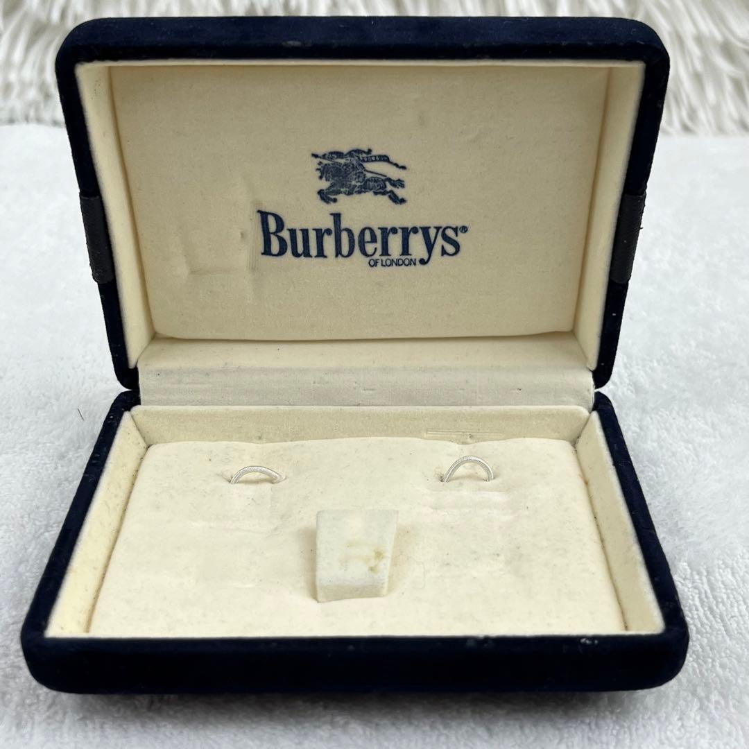 【美品】バーバリー ネクタイピン カフス セット ブラウン ゴールド ホースロゴ