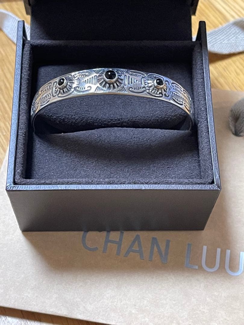 ファブル　チャンルー　民族美品　シルバーバングル　天然石　シルバー925