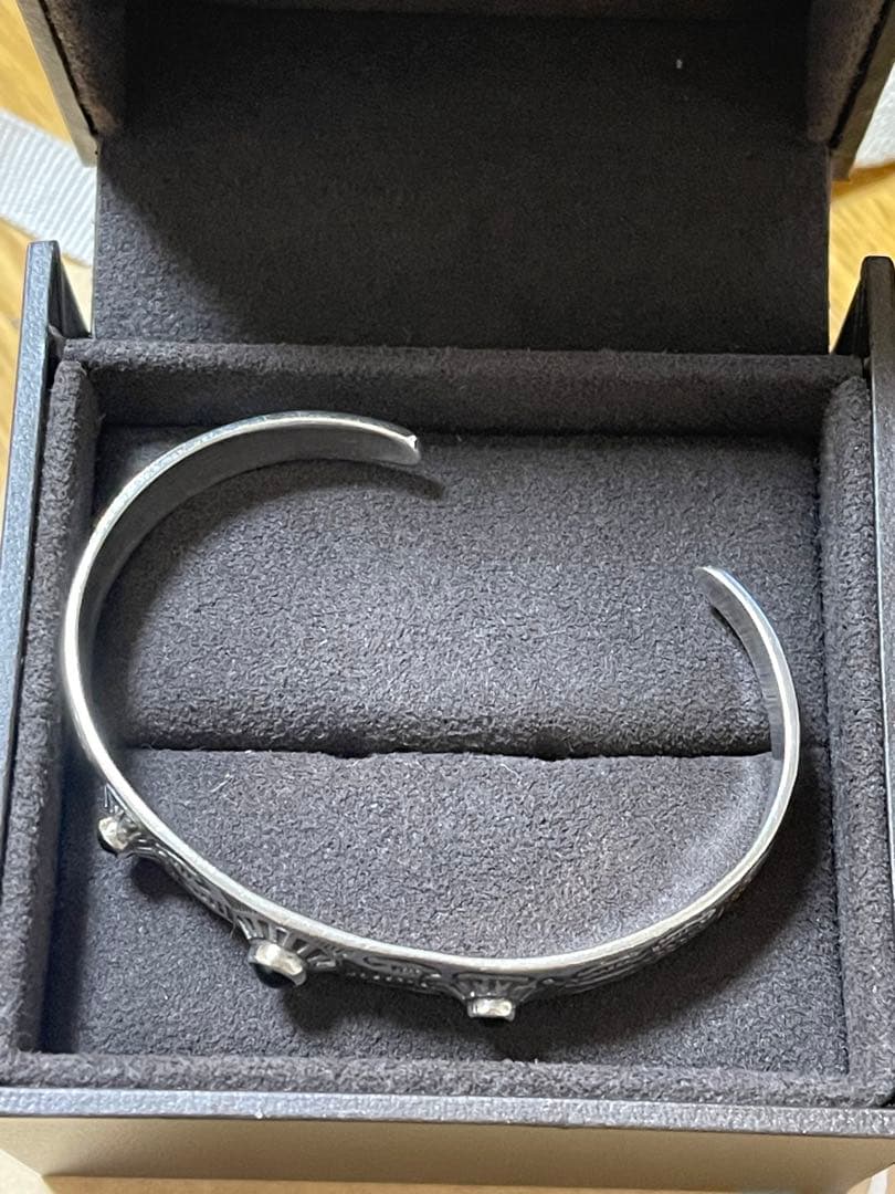 ファブル　チャンルー　民族美品　シルバーバングル　天然石　シルバー925