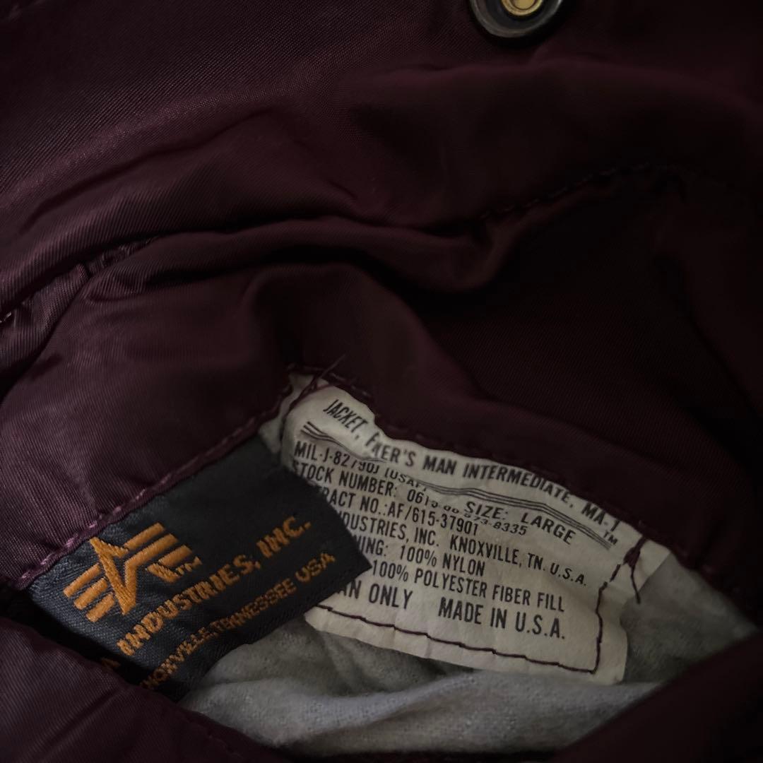 （レア!）民間用　フライトジャケット　レッド　MA-1