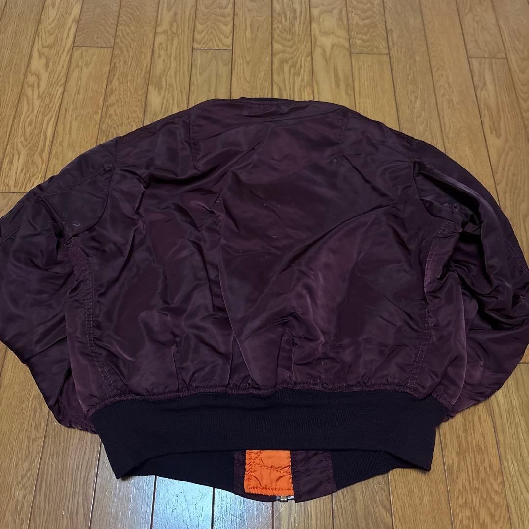 （レア!）民間用　フライトジャケット　レッド　MA-1