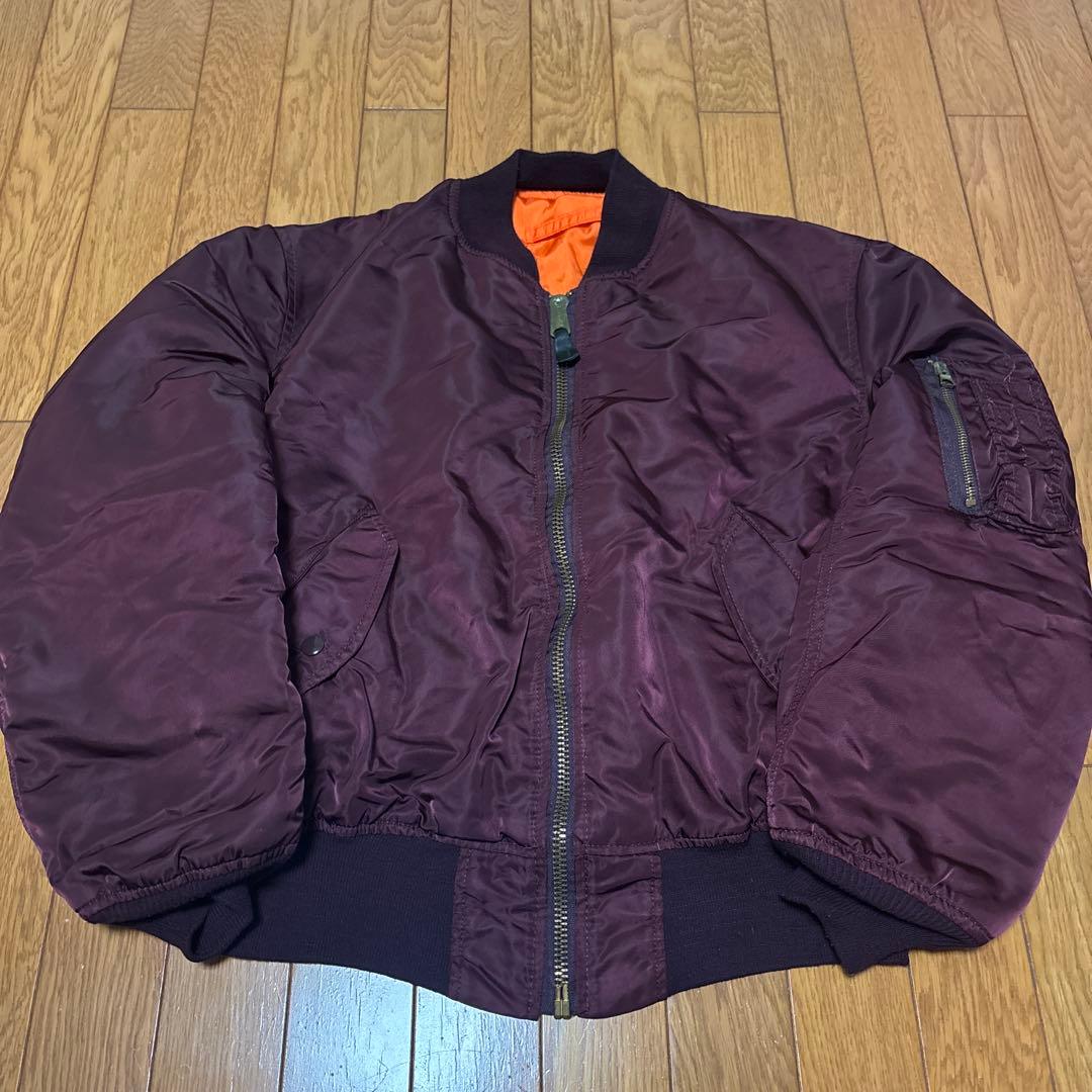 （レア!）民間用　フライトジャケット　レッド　MA-1