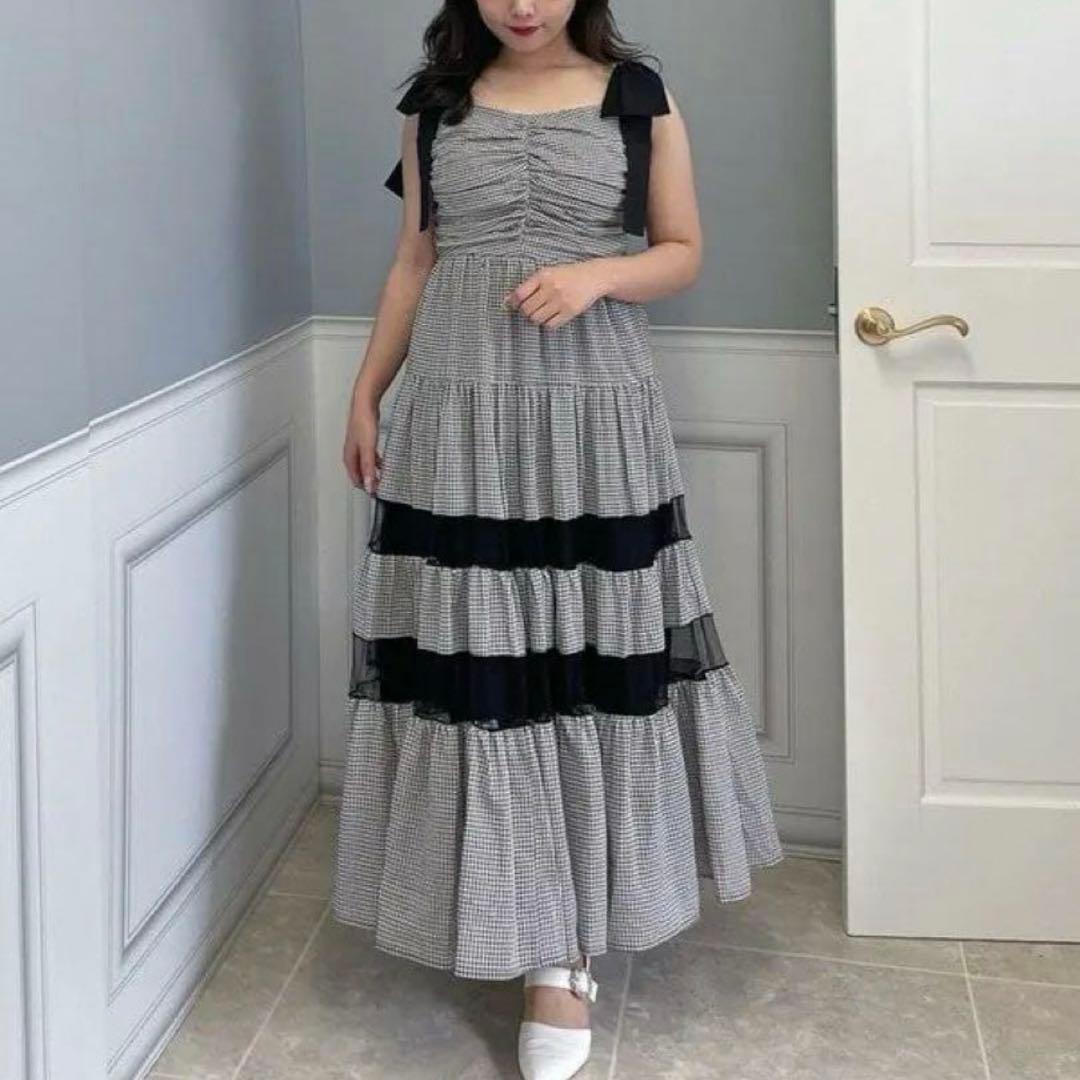 バストギャザーリボンキャミOP evelyn