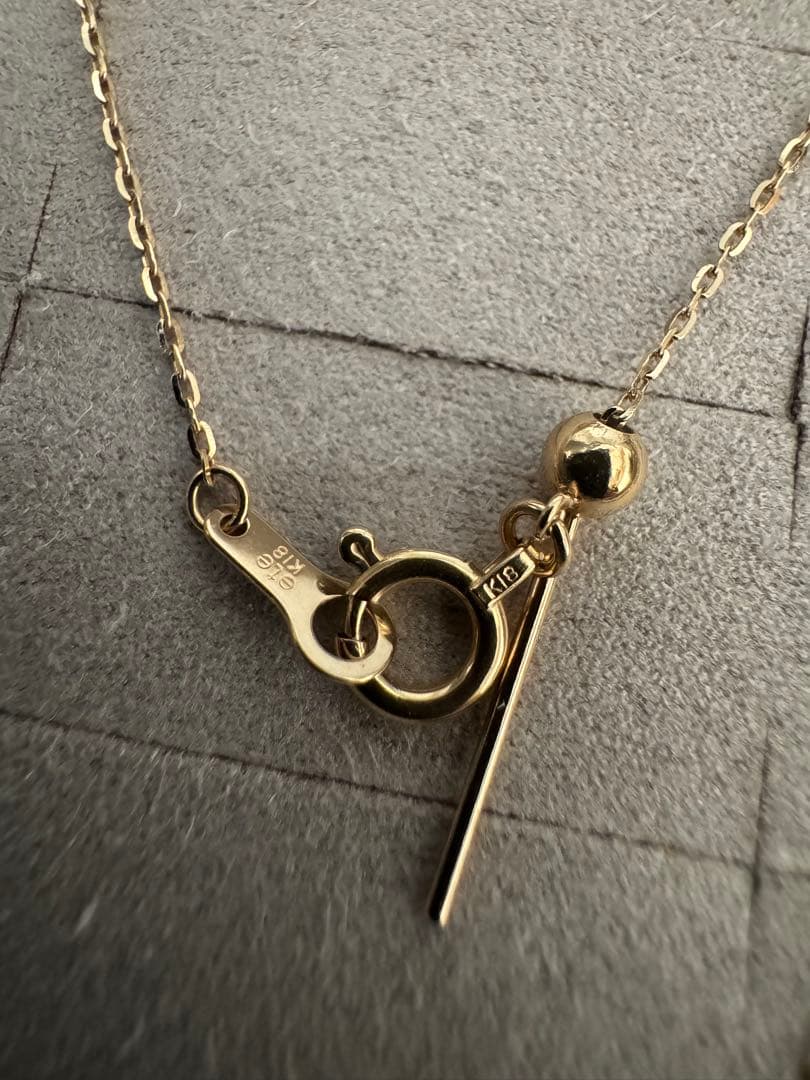 chika ete K18YG ミラーカットチェーン ネックレス